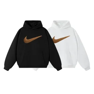 High Quality Nike Hoodie Black Cotton