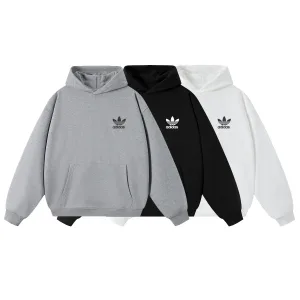 Super Clone Designer Adidas Hoodie Black Retro Logo