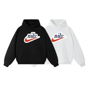 Designer Nike Hoodie Black Cotton