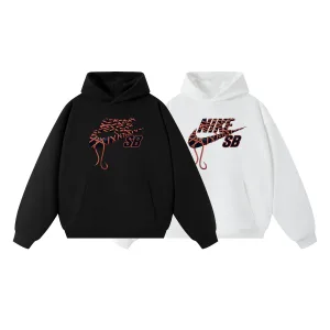 Luxury Nike Hoodie Black Cotton