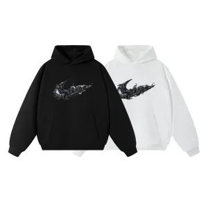 Luxury Nike Hoodie Black Cotton