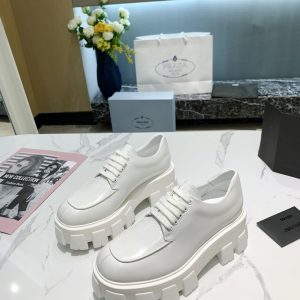 Luxury Prada Leather Leather Shoes For Autumn