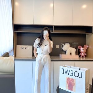 Aaa High Quality Louis Vuitton Cotton Casual Pants For Spring