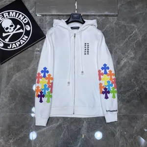 Designer Chrome Hearts Hoodies Red Embroidery
