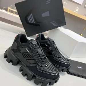 AAA Reps Prada Dad Shoes Cotton Silk Sheepskin Space Rubber Spring Early