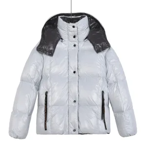 Luxury Designer Moncler Jacket Red Goose Down Nylon Fabric Relaxed Fit