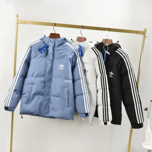 Luxury Adidas Cotton-Padded Coat Red Down Waterproof Design High-Quality Materials Winter
