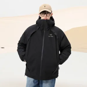 High Quality Archaeopteryx Outerwear Ash Cotton Nylon Clean Lines Minimalist Style Outdoor Windproof Winter