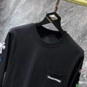 Super Clone Designer Chrome Hearts Short Sleeves Black