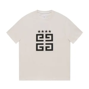 Luxury AAA Givenchy Short Sleeves Ash Cotton Long-Staple