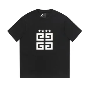 High Quality Givenchy Short Sleeves Ash Cotton Long-Staple