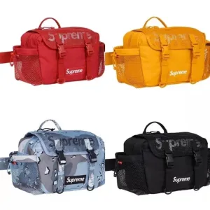 AAA Super Clone Supreme Crossbody Bag Red Mesh