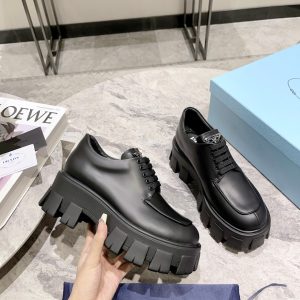 High Quality Prada Leather Leather Shoes For Autumn