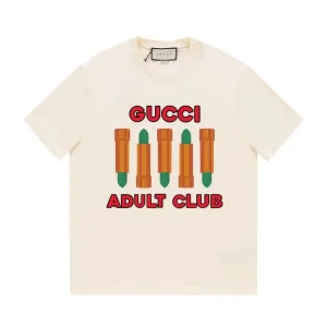 AAA Gucci Short-Sleeved T-Shirt Black Cotton Pure