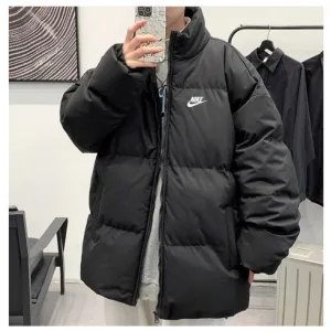 Luxury Designer Nike Outerwear Red Cotton Thick Winter