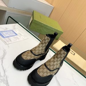 Aaa High Quality Gucci Canvas Boots For Autumn
