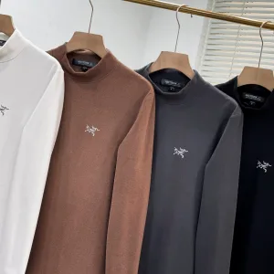 Luxury Archaeopteryx Long-Sleeved Ash Cashmere Fleece Fabric Sophistication Spring Autumn Winter And