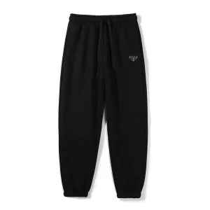 AAA Prada Sweatpants Ash Fleece Genuine Leather Fabric Autumn Winter And