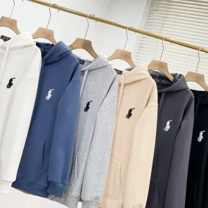 Reps Ralph Lauren Jeans Red Cotton Fleece Fabric Relaxed Fit Unrestricted Movement Simple And Versatile Exquisite Workmanship Minimalist Style Autumn Winter Embroidery