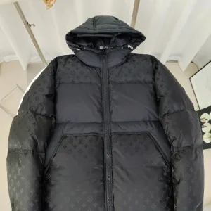Designer Louis Vuitton Down Jacket Ash Duck Jacquard Winter