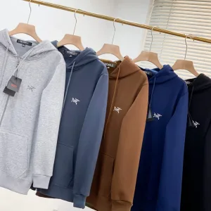 Luxury Archaeopteryx Outerwear Black Cotton Nylon Fleece Winter