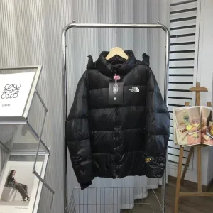 Luxury The North Face Down Jacket Red Duck Polyester Nylon Woven Fabric Hidden Pocket