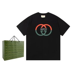 Designer Gucci Cotton Short-Sleeved T-Shirt