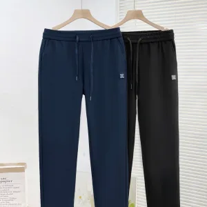 Super Clone High Quality Loewe Casual Pants Ash Silk Velvet Fleece Milk Corduroy