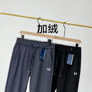 Reps Designer Fred Perry Pants Red Eva Silk Velvet Silky Smooth Summer Autumn Winter
