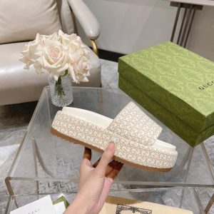 High Quality 1:1 Gucci Canvas Sandals