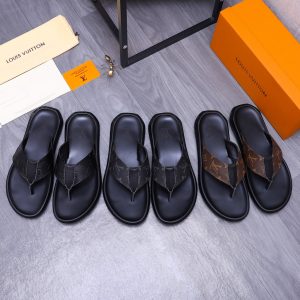 High Quality Designer Louis Vuitton Cowhide Slippers