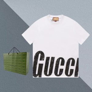 Designer Gucci Cotton Short-Sleeved T-Shirt