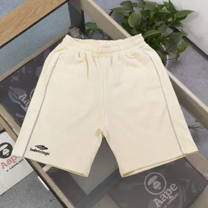 Super Clone AAA Balenciaga Shorts Red Adjustable Drawstring Easy To Match Street Style Side Stripes