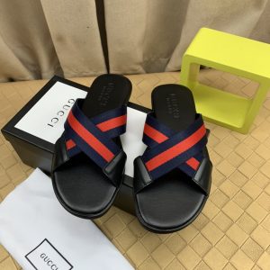 Aaa Designer Gucci Cowhide Slippers For Summer