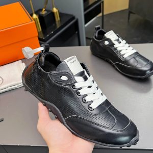 1:1 Hermès Cowhide Sneakers