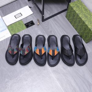 High Quality Luxury Gucci Cowhide Slippers