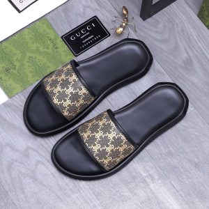 High Quality Luxury Gucci Leather Slippers