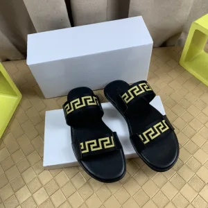 1:1 Versace Cowhide Slippers