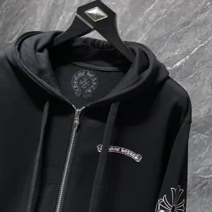 Designer Reps Chrome Hearts Hoodies Black Winter
