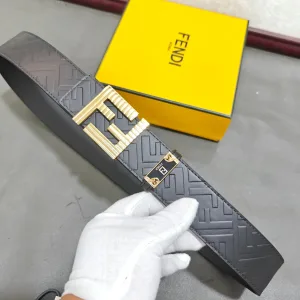 High Quality Fendi Belts Copper Genuine Leather Cowhide