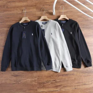 High Quality AAA Ralph Lauren Sweatshirt Red Cotton High-Quality Design Clean And Neat Soft Gentle Autumn Winter
