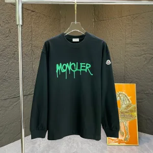 Luxury Monk Long-Sleeved T-Shirt Black Autumn Winter