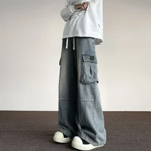 Designer Stone Island Jeans Blue Cotton