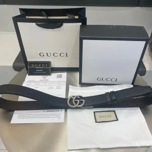 Super Clone Gucci Belt Black Cowhide Simple And Versatile