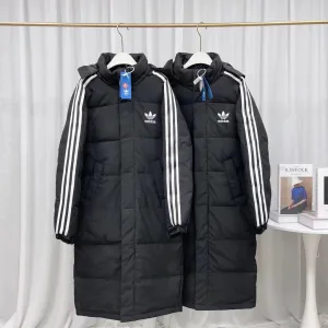 AAA Designer Adidas Down Jacket Red Duck Polyester Easy To Match Winter