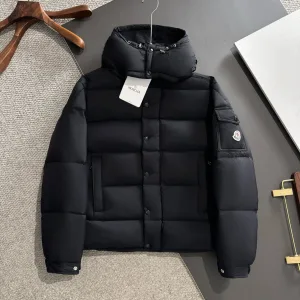 Luxury Monk Down Jacket Red Goose Duck Nylon Premium Quality Zippered Pocket