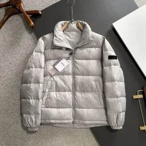 Designer Dior Down Jacket Red Goose Duck Nylon Premium Quality Zippered Pocket