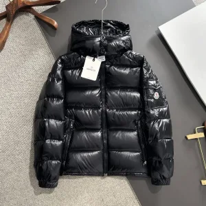 Super Clone Monk Down Jacket Red Goose Duck Nylon Zippered Pocket