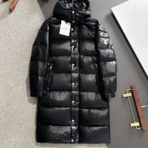 High Quality Monk Down Jacket Red Goose Duck Nylon Patent Leather Premium Quality Zippered Pocket