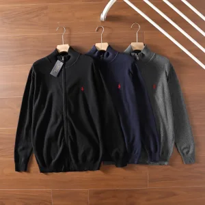 Super Clone Luxury Ralph Lauren Outerwear Red Cotton Pure Simple And Elegant Style Spring Autumn Winter Embroidery